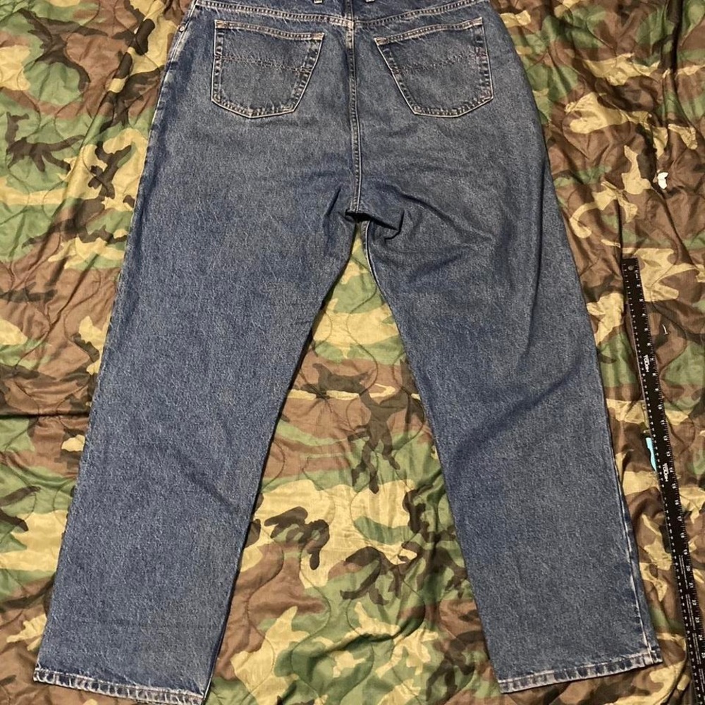 Tommy Hilfiger baggy Wide leg‎ jeans vtg mens 40/34 - Picture 4 of 8